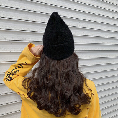 

Hat Womens autumn&winter Korean fashion wool hat fashion all kinds of knitted hat net red solid color warm earmuff hat man