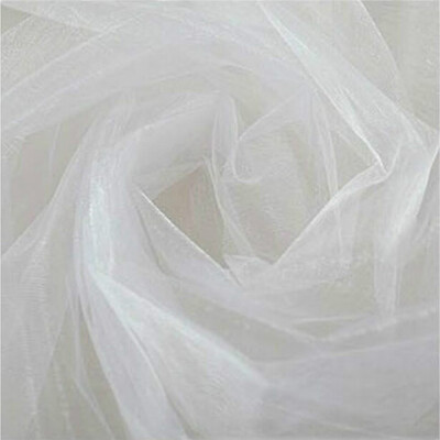 

Siaonvr 500CM48CM Organza Sheer Organza Fabric For Wedding Backdrop Decoration