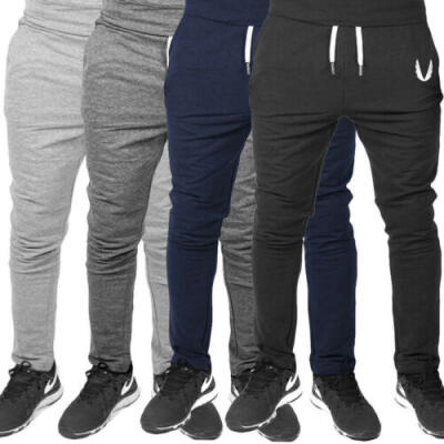 

Mens Sport Pants Long Trousers Tracksuit Gym Fitness Workout Joggers Sweatpants