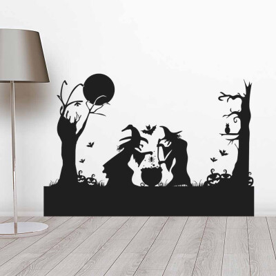 

〖Follure〗Happy Halloween Background Wall Sticker Window Home Decoration Decal Decor