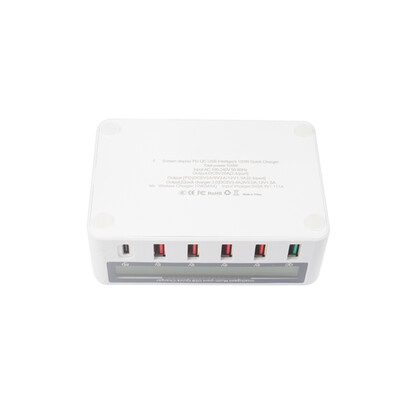 

Multi-function USB Qi Cordless Charging Device LCD Display 10W Quick Charge 30 Fast Charging