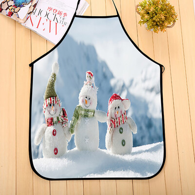 

Tailored Christmas Decoration Waterproof Apron Kitchen Aprons Dinner Party Apron