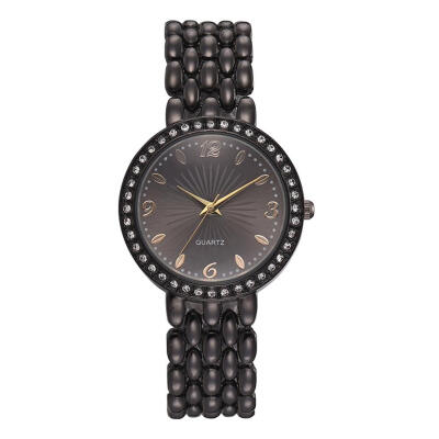 

Quartz Watch Women Steel Bracelet Crystal Simple Analog Dress Wristwatches