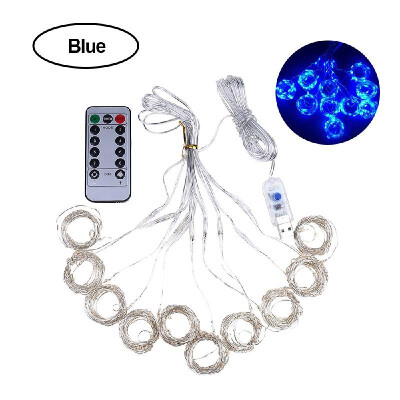 

3000MM3000MM 300LEDs USB Curtain Light Copper Wire 8 Modes Lamp String Lights with RF Remote