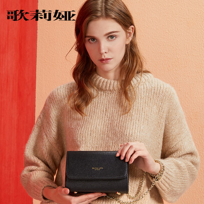 

GLIYA Gloria chain bag handbags tide Korean version of the wild Messenger fashion Scrub one shoulder G1813636 red