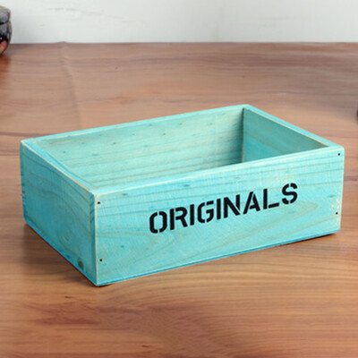 

Succulent Plants Wood Rectangle Flowerpot Originals Letter Cactus Bonsai Flower Pot Trays Storage Box
