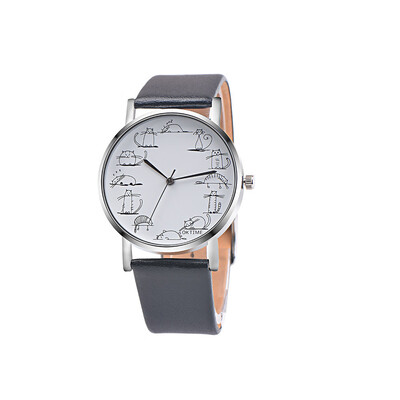 

OKTIME fashion small fresh student watch female watch cute cat casual child watch