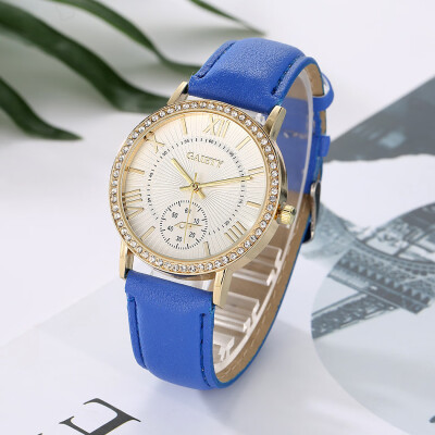 

Simple Fashion Dress Watches Women Fashion Leather Band Analog Quartz Round Wrist Watch Women watches top brand luxury &Ff