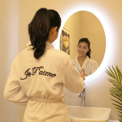 

Oval aluminum hanging mirror bathroom vanity mirror 19002