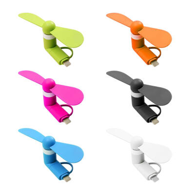 

2 in 1 Mini USB Silent Fan Mobile Phone Gadget Fans Tester for Android IOS