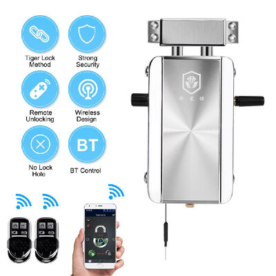 

Intelligent BT Invisible Anti-theft Security Home Door Lock Support Remote Control Switch Lock Automatic Induction Lock Keyless A