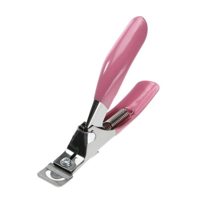 

Manicure Cutter Clipper False Nail U One Word Cut Stainless Steel Pink