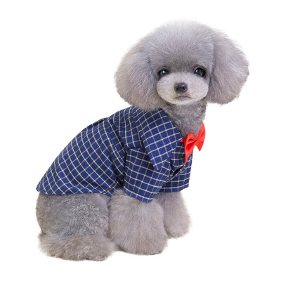 

Dog High Quality Plaid Shirt Gentle Dog Western Shirt Dog Clothes Dog Cotton Shirt For Autumn