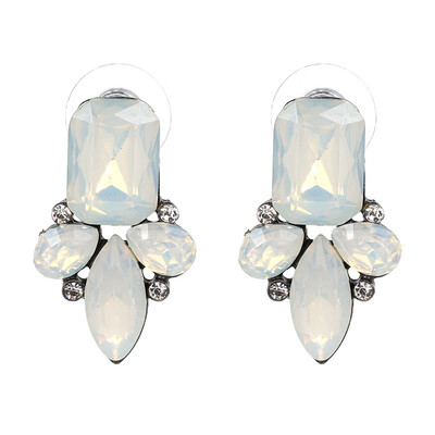 

AOTEMAN 7 Colors New 2019 Fashion HOT Women Cheap Stud Earrings Crystal Vintage Korean Earrings For Women Jewelry Wholesale