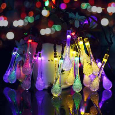 

〖Follure〗Outdoor Garden Party 20 LED Teardrop Solar Powered String Fairy Lights MR