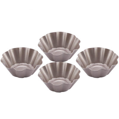 

Greensen 4PCS Stainless Steel Non-sticky Cake Egg Tart Mold Baking Box