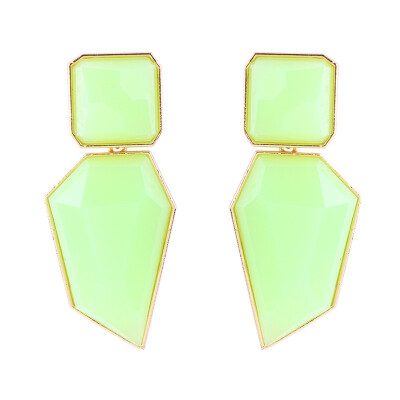 

Solememo 2018 Temperament simplicity Earrings Irregular Geometric Earrings Summer Resin Fashion Women Gift Earrings E3153