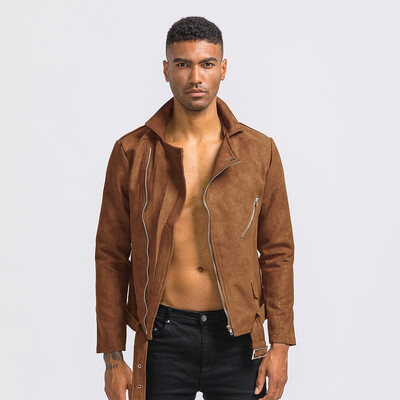 

Toponeto Mens Autumn Winter Casual Solid Turn-down Collar Jacket Coat