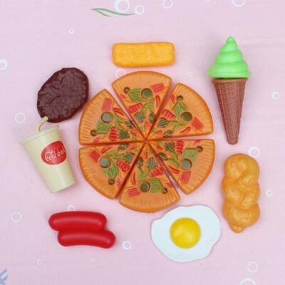 

13pcs Funny Kids Plastic Pizza Cola Ice Cream Food Kitchen Role Play Toy Hot Set