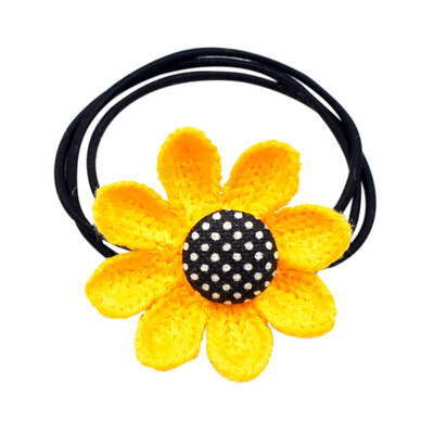 

Women Elegant AndDesign Sweet Hair Accessories Sunflower Cute Hair Ring Rubber Band Simple High Elastic Hair Rope