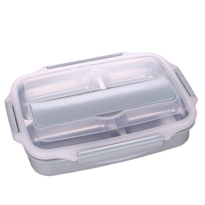 

Stainless Steel Thermal Microwave Student Bento Spoon Chopsticks Lunch Box Set