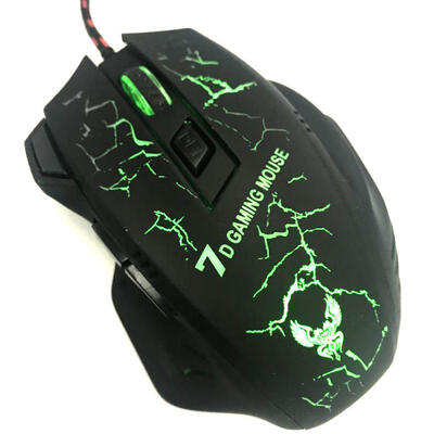 

7-Button Gaming Mouse With Colorful Breathing Light 5000 DPI USB Wired Optical Mouse For PC Laptop Desktop Notebook