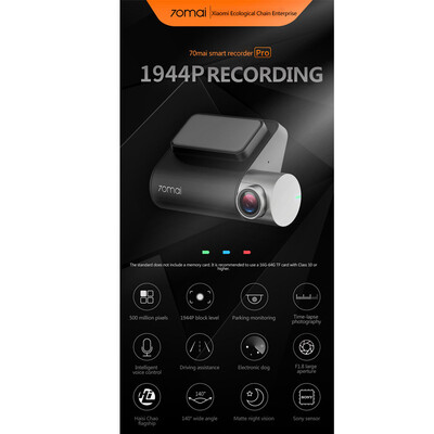 

70mai Xiaomi Dash Cam Pro 1944P Smart Car DVR Camera 140° Driving Recorder