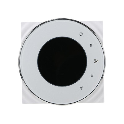 

BECA Programmable Round Fan Coil Thermostat 95240VAC Four Pipe HeatingCooling Touch Screen 52 Weekly Data Memory Air Conditione