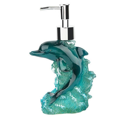 

Greensen Resin Bathroom Accessories Bathroom Set Dispenser Toothbrush Holder Dolphin Leaping Bath Set