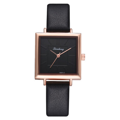 

Simple temperament quartz s table European&American square head PU strap ladies watch fashion ladies watch