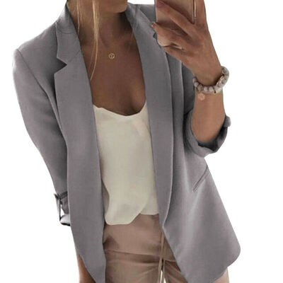 

Women Ladies Long Sleeve Slim Blazer Suit Coat Work Jacket Formal Suit Plus Size