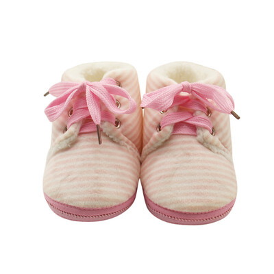 

Non-slip Baby Striped Shoes Winter Warm Boys Girls Lovely First Walkers Unisex Fashion Kids Shoes