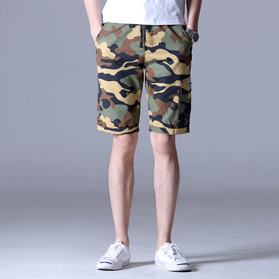 

Tailored Mens Summer Fashion Casual Loose Camouflage Printing Sport Beach Shorts Pants
