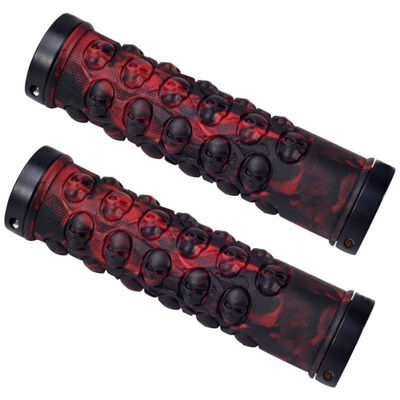 

Mountain Bike Bilateral Lock Skull Pattern Non-slip Road Bicycle Rubber Handlebar Grip