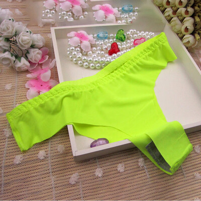 

Sexy Women Casual Ice Silk Seamless Briefs Underwear Low Waist Panties Knickers
