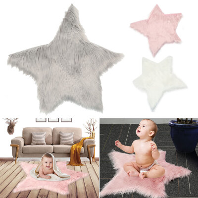 

Pentagram Floor Mat Non Slip Rug Mats Hairy Soft Fluffy Faux Fur Carpet Mat Home DIY Decoration Mat Hot Sale Non Slip Mat