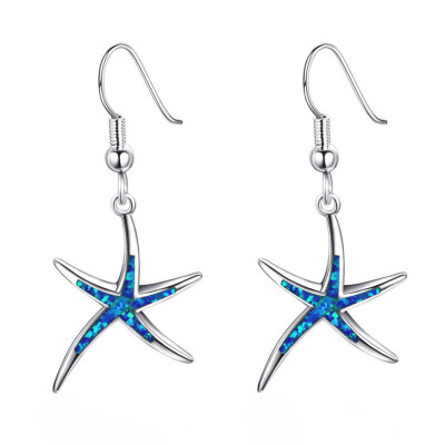 

Fashion Women Girls Starfish Dangle Ear Drop Hook Earrings Beach Jewelry Gift