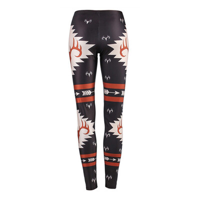 

Yeleo Trosetry Womens Christmas Snowflake Deer Cat Printed Pants Xmas Stretch Leggings