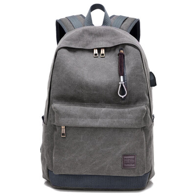 

Backpack mens casual canvas travel trend fashion backpack tall bag