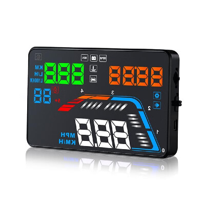 

55 Inch Windshield Head Up Display OBD II Q700 Car HUD Projector Multi Function Speedometer Over Speed Voltage Alarm