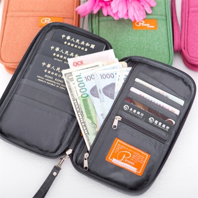 

Travel Trip Passport Credit ID Card Cash Wallet Purse Holder Case Document Bag Credit Card Holder Case