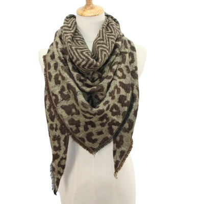 

Gobestart Women Winter Warm Leopard print Long Wrap Shawl Scarf Scarves Stole Cape Scarf