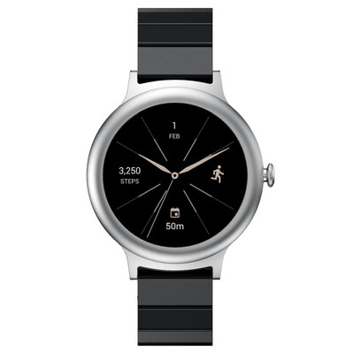 

〖Follure〗Stainless Steel Bracelet Smart Watch Band Strap For LG Watch Style BK