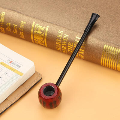 

Greensen Long Pole Red Wood Tobacco Cigarette Pipe Smoking Accessories Men Gift