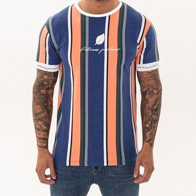 

Toponeto Mens Summer New Style Fashion Fitness Short Sleeves Letter Printing Blouse Top