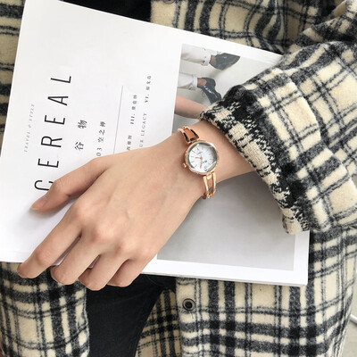

Ins Watch Bracelet for Female Students Korean Simple&Fashionable Uzzang Style Fine Chain Watch
