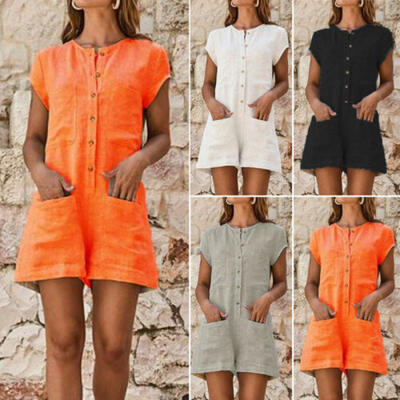 

Women Dungarees Harem Strap Pants Loose Jumpsuit Baggy Trousers Overalls Shorts