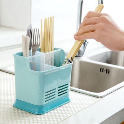 

Greensen Chopsticks Cage Kitchen Organizer Chopsticks Spoon Fork Holder Draining Storage Rack