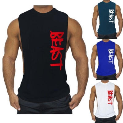 

Men Stringer Bodybuilding Tank Top Gym Fitness Singlet Sleeveless Muscle Vest