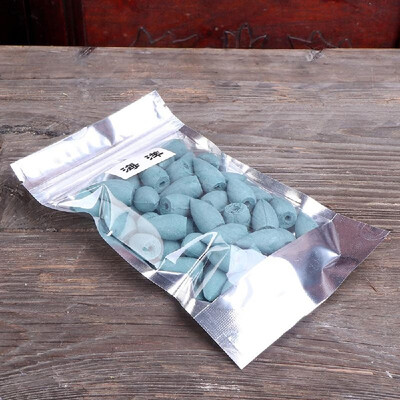 

50pcsbag Natural Sandalwood Backflow Incense Smoke Buddhism Pagoda Tower Indoor Hollow Cones Health Aroma Air Purifying Freshener